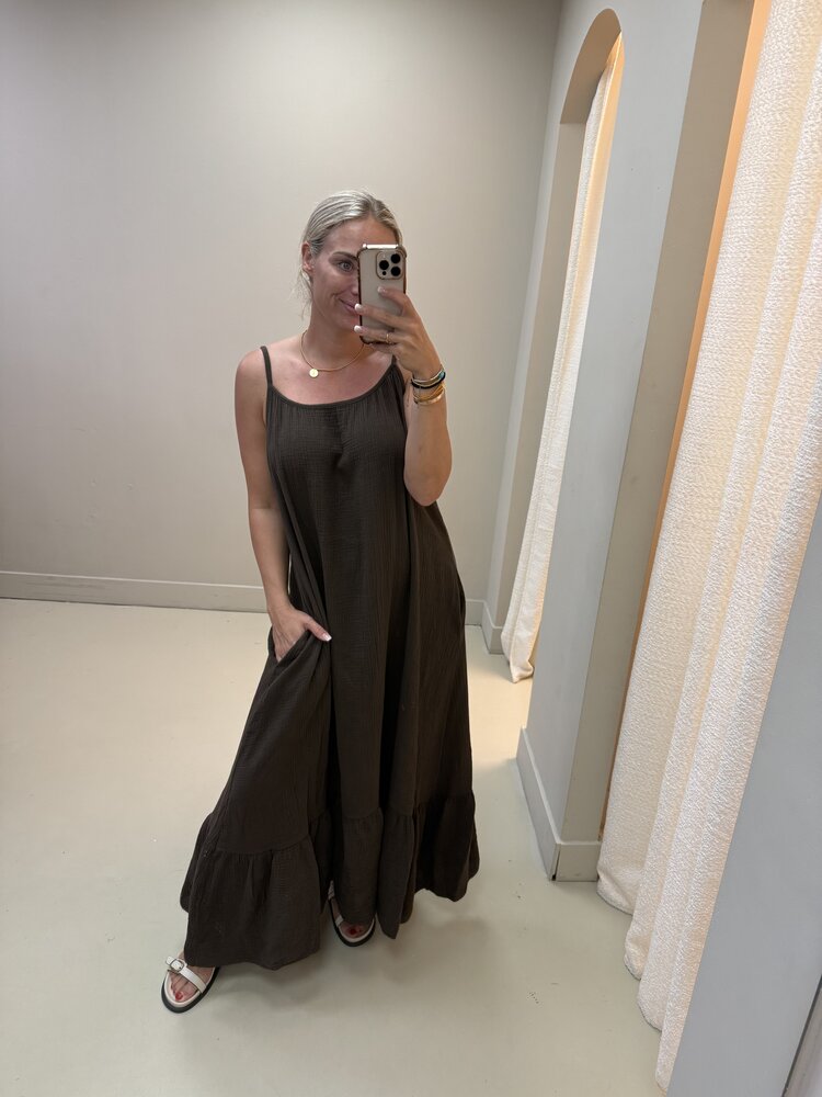 SPAGHETTI DRESS KATOEN