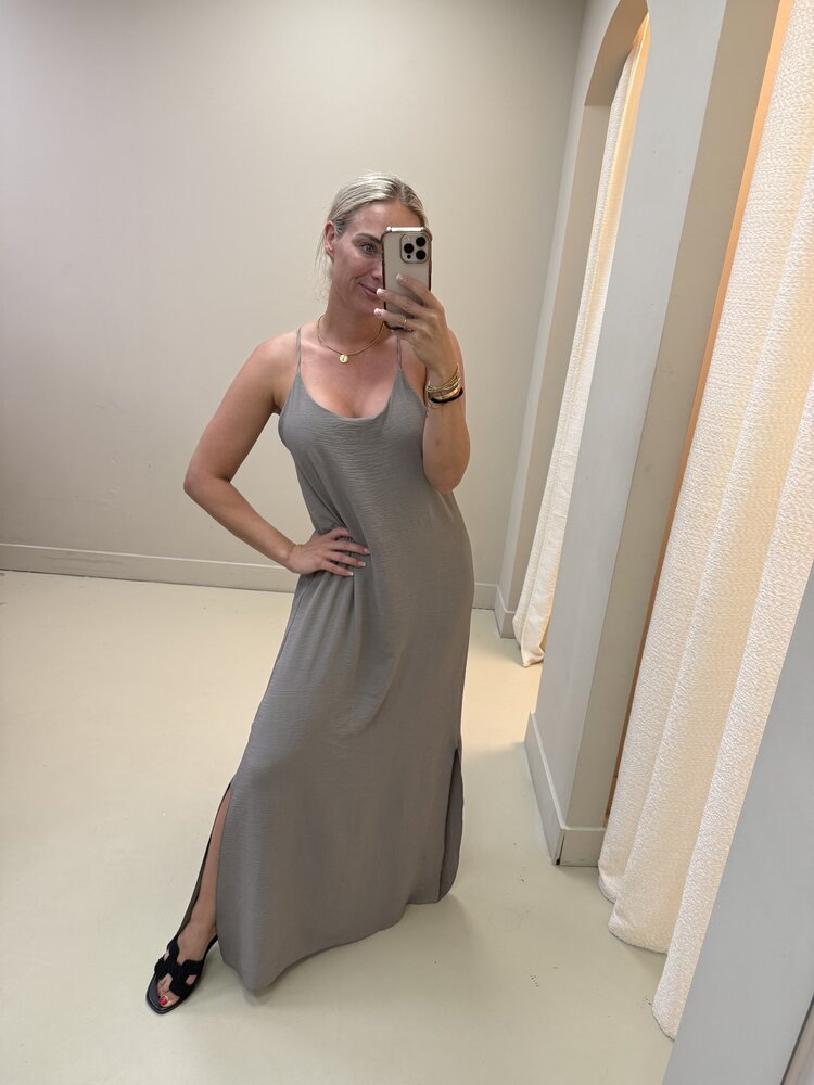 MAXI DRESS ELEGANT TAUPE
