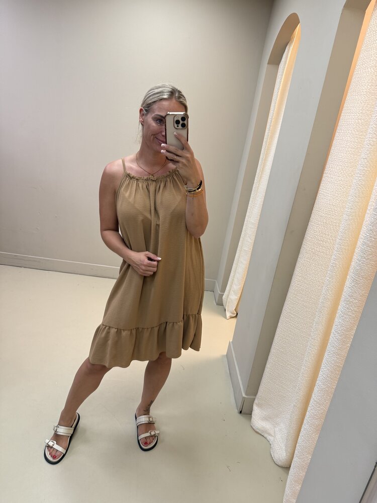 SPAGHETTI DRESS SHORT