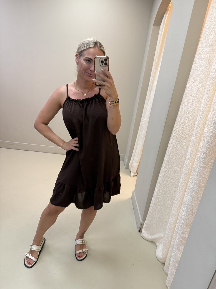 SPAGHETTI DRESS SHORT