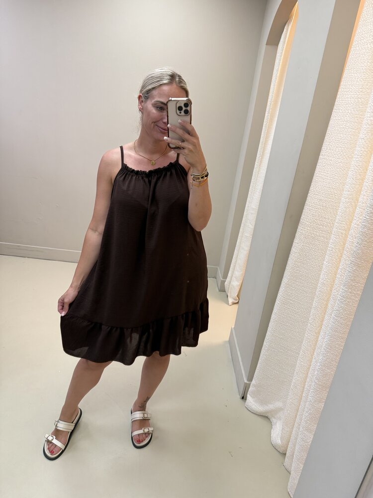 SPAGHETTI DRESS SHORT