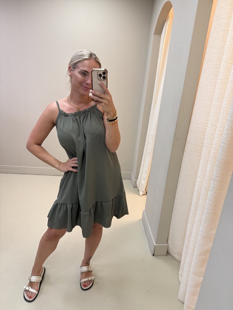 SPAGHETTI DRESS SHORT