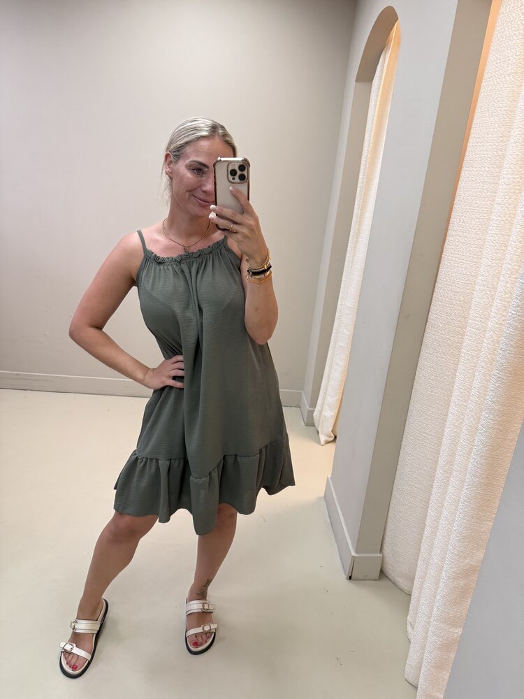 SPAGHETTI DRESS SHORT