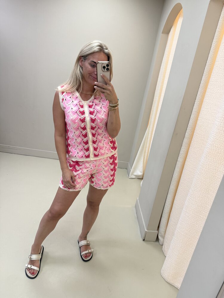 SET PINK GEHAAKT