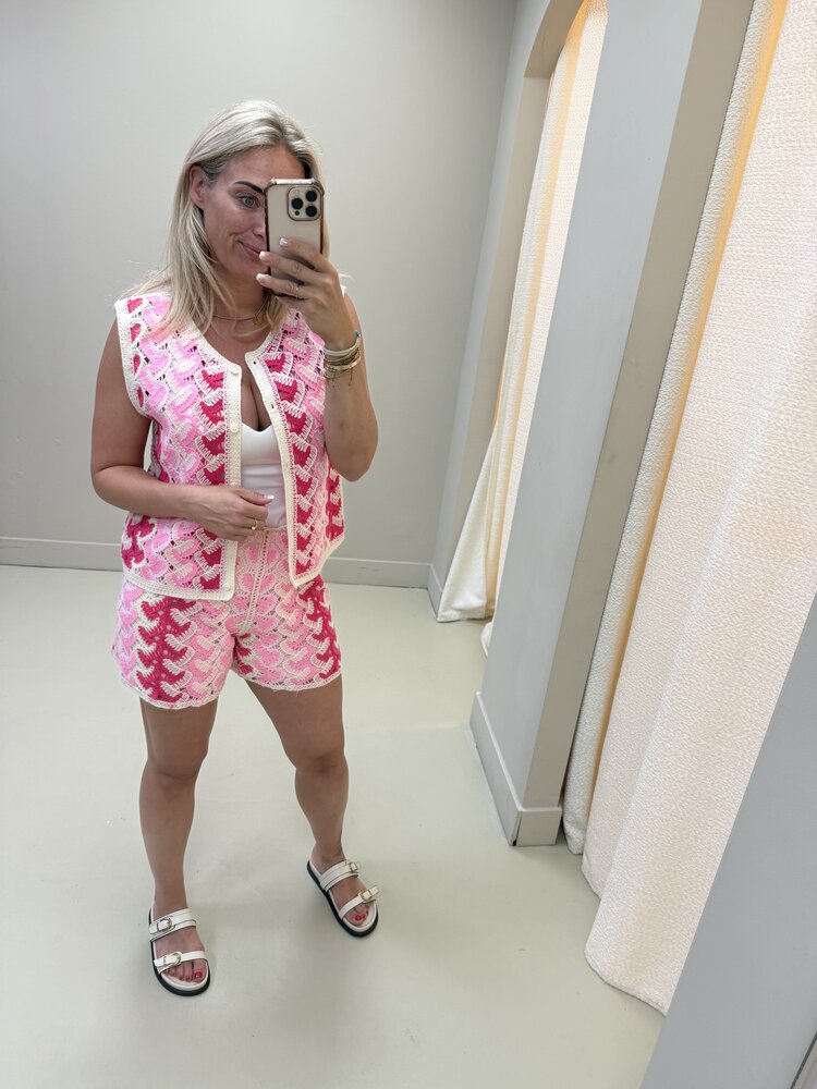 SET PINK GEHAAKT