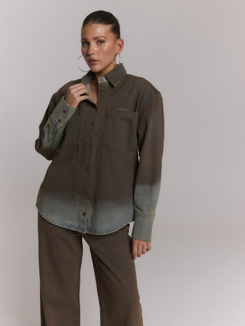 REFINED DEPARTMENT REFINED DEPARTMENT NARO DENIM BLOUSE