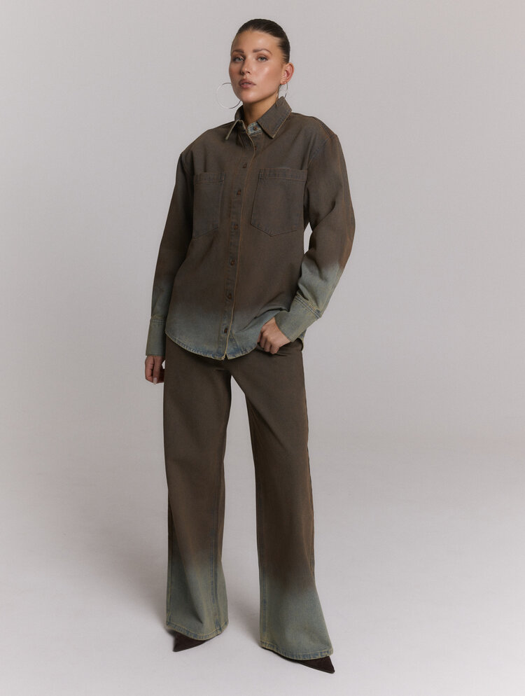 REFINED DEPARTMENT REFINED DEPARTMENT NARO DENIM BLOUSE