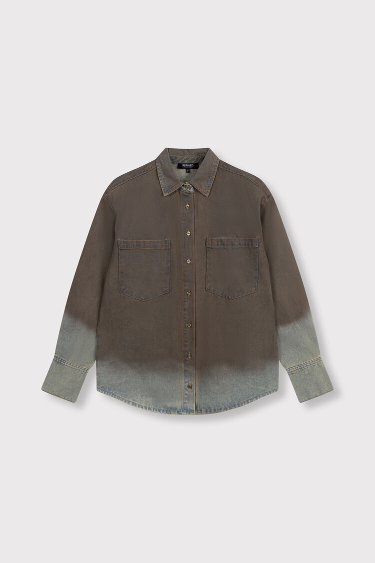 REFINED DEPARTMENT REFINED DEPARTMENT NARO DENIM BLOUSE