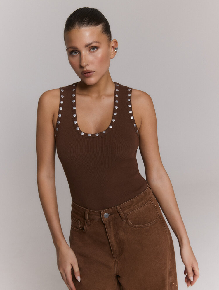 REFINED DEPARTMENT REFINED DEPARTMENT TANKTOP BENTE STUDS