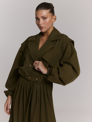 REFINED DEPARTMENT REFINED DEPARTMENT LAYA BOMBER TRENCHCOAT