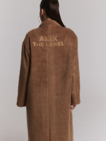ALIX THE LABEL ALIX THE LABEL LONG HAIRY COAT