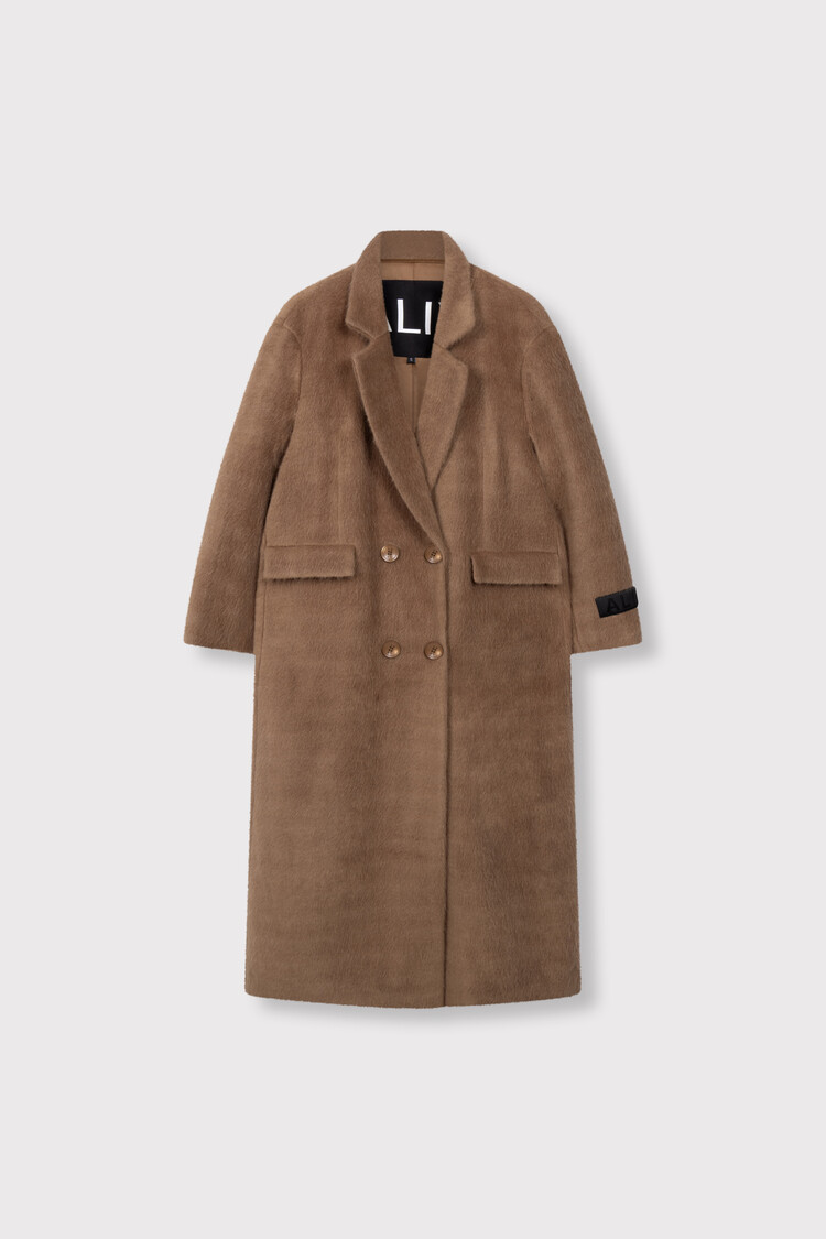 ALIX THE LABEL ALIX THE LABEL LONG HAIRY COAT