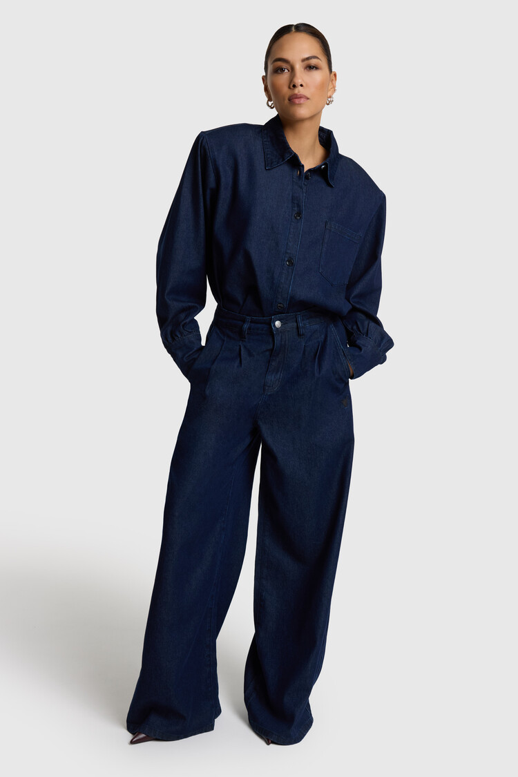 ALIX THE LABEL ALIX THE LABEL WIDE LEG DENIM PANTS