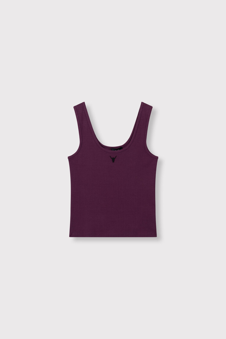 ALIX THE LABEL ALIX THE LABEL TANK TOP AUBERGINE
