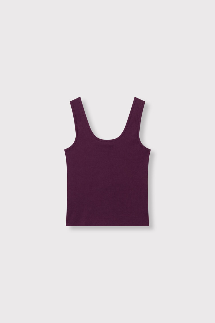 ALIX THE LABEL ALIX THE LABEL TANK TOP AUBERGINE