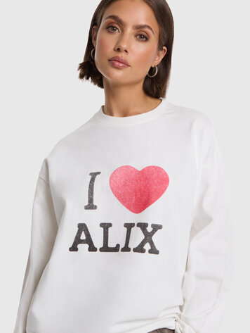 ALIX THE LABEL ALIX THE LABEL I LOVE ALIX LONGSLEEVE T-SHIRT