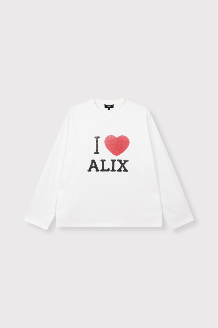ALIX THE LABEL ALIX THE LABEL I LOVE ALIX LONGSLEEVE T-SHIRT