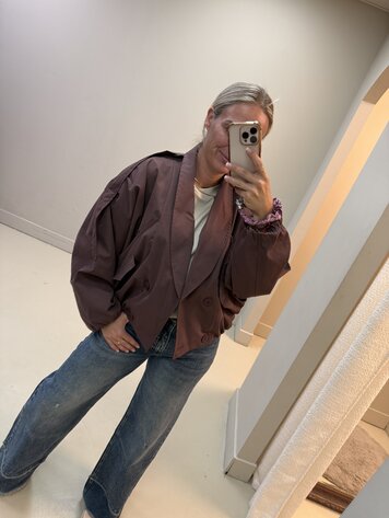 DAMES JACKET BORDEAUX ROOD