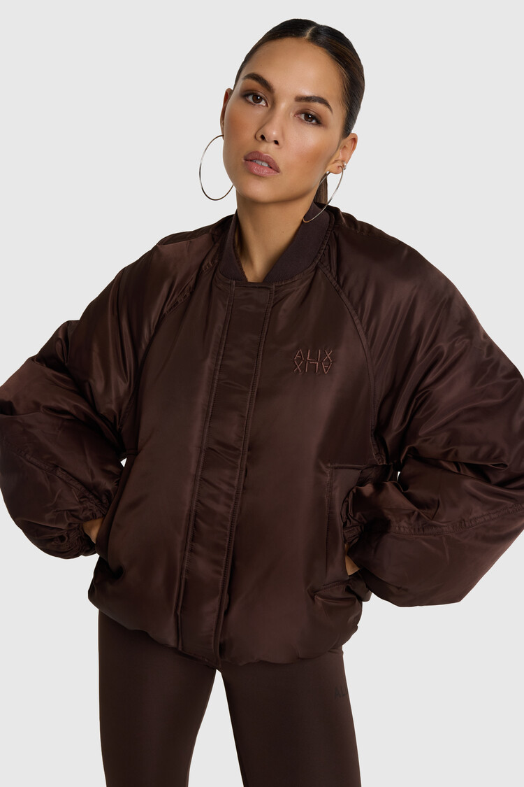 ALIX THE LABEL ALIX THE LABEL NYON JACKET DEEP BROWN