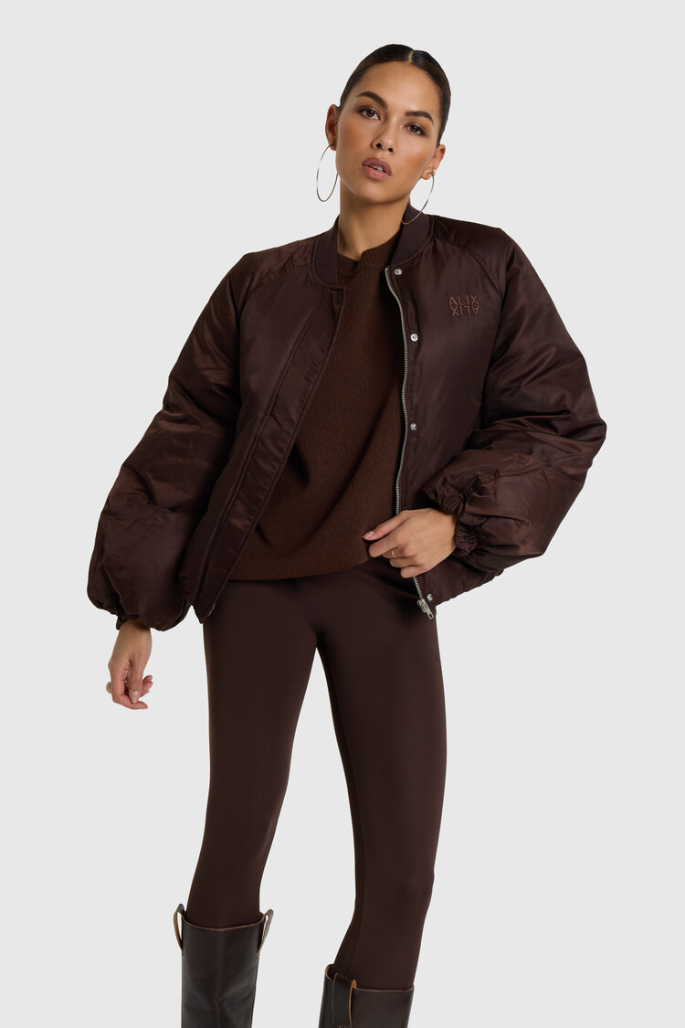 ALIX THE LABEL ALIX THE LABEL NYON JACKET DEEP BROWN