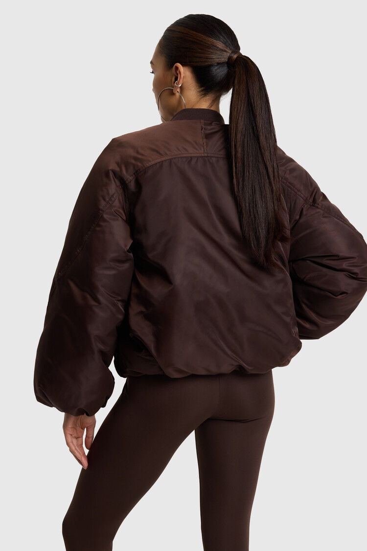 ALIX THE LABEL ALIX THE LABEL NYON JACKET DEEP BROWN