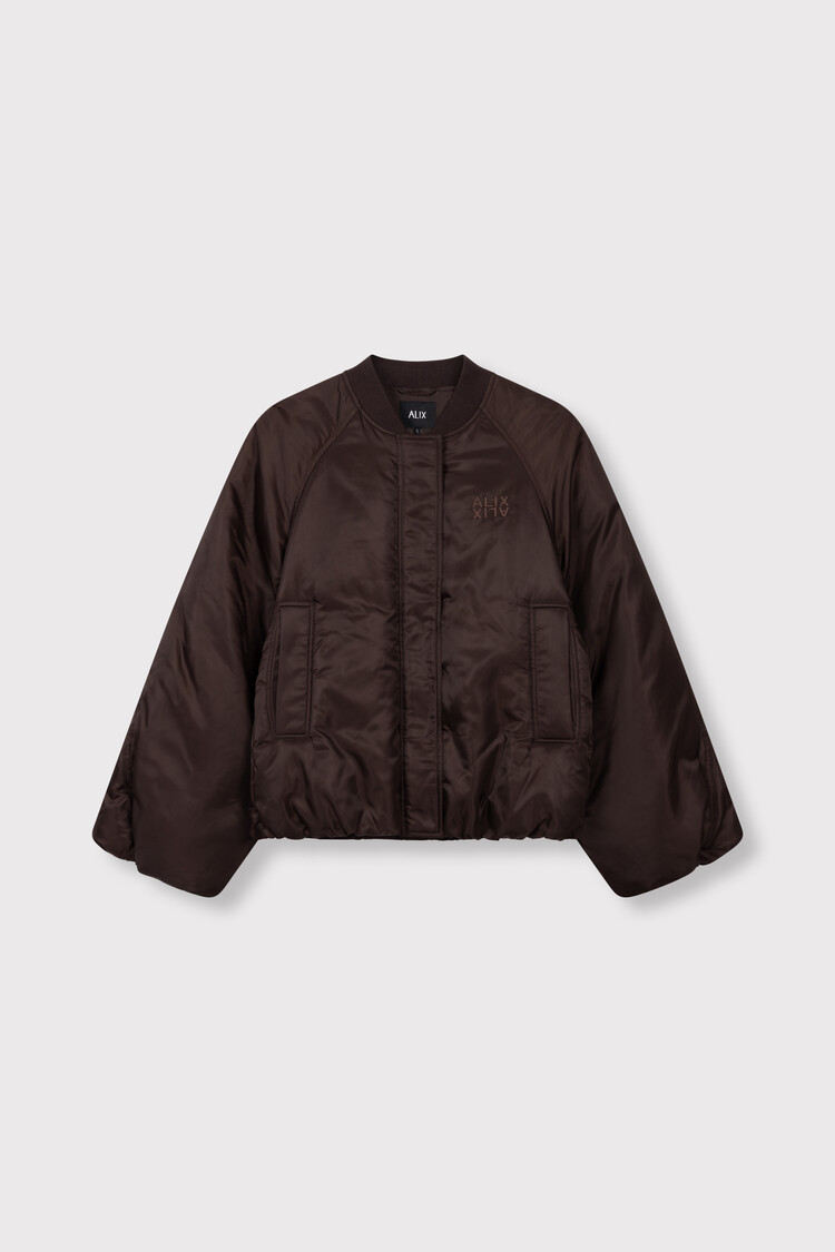 ALIX THE LABEL ALIX THE LABEL NYON JACKET DEEP BROWN