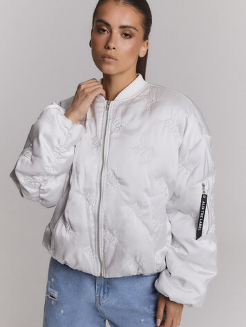 ALIX THE LABEL ALIX THE LABEL LOGO QUILTED JACKET