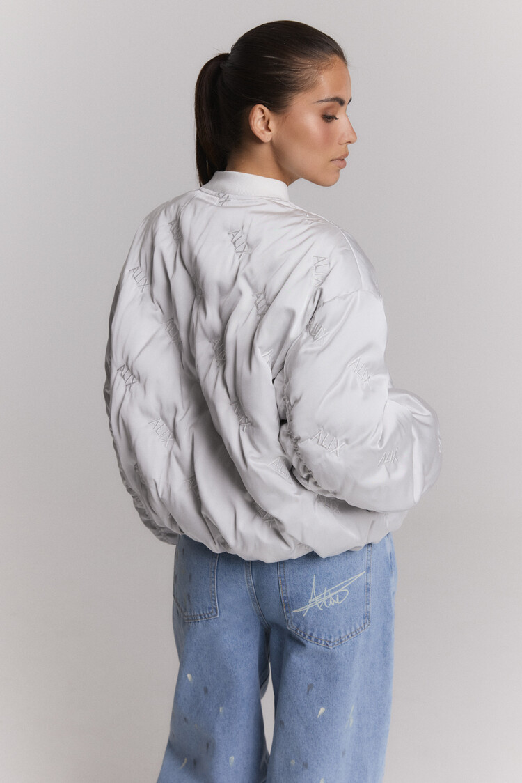 ALIX THE LABEL ALIX THE LABEL LOGO QUILTED JACKET