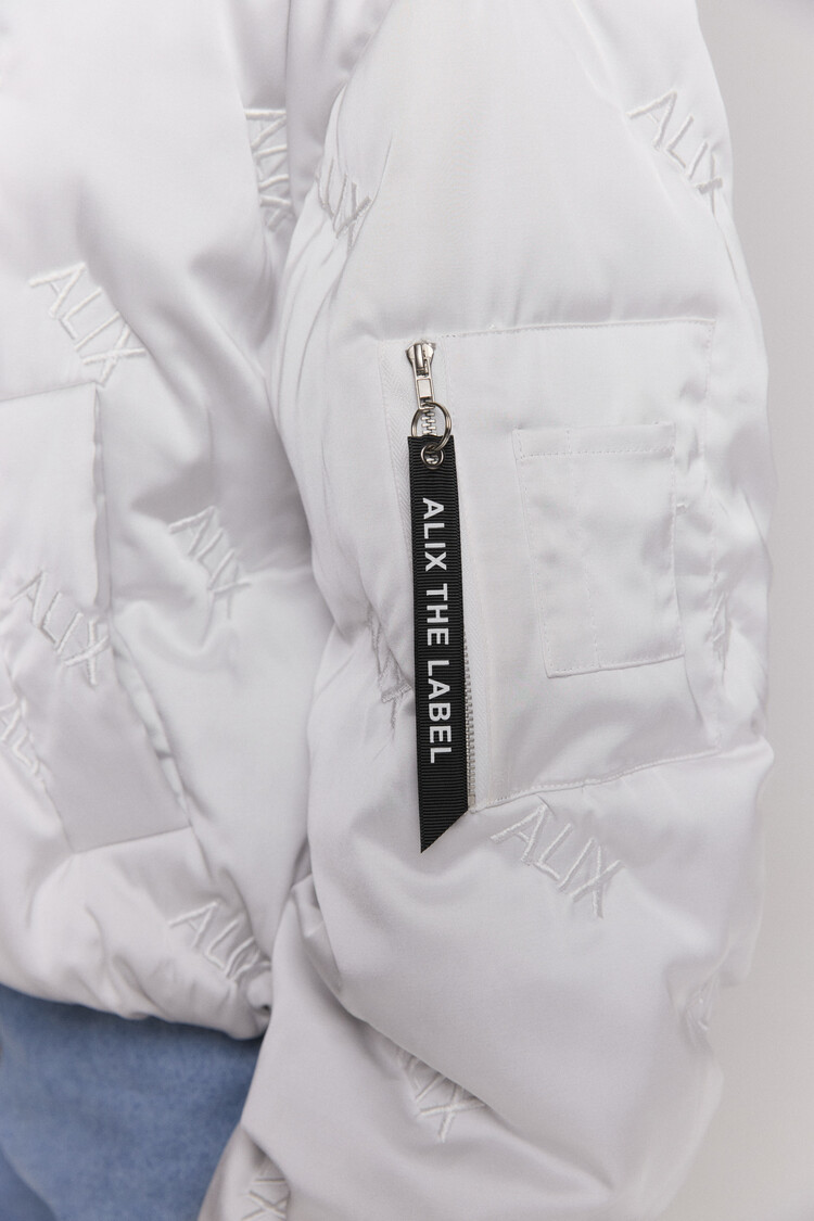 ALIX THE LABEL ALIX THE LABEL LOGO QUILTED JACKET