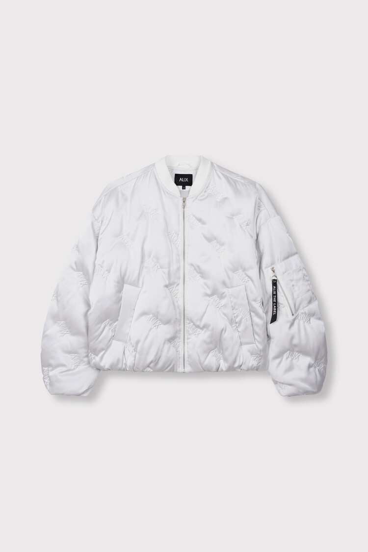 ALIX THE LABEL ALIX THE LABEL LOGO QUILTED JACKET