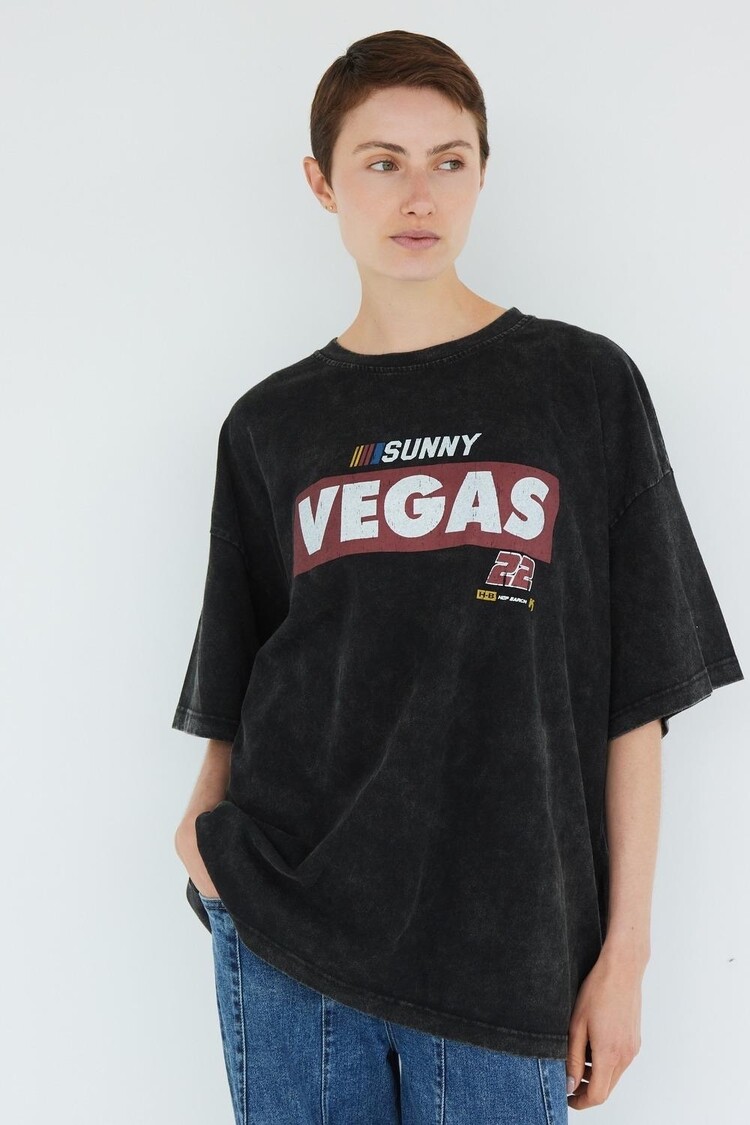 T-SHIRT VEGAS GREY/BLACK