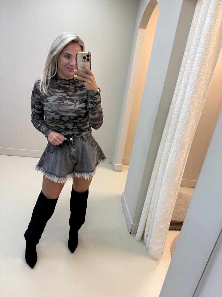CAMOUFLAGE MESH TOP