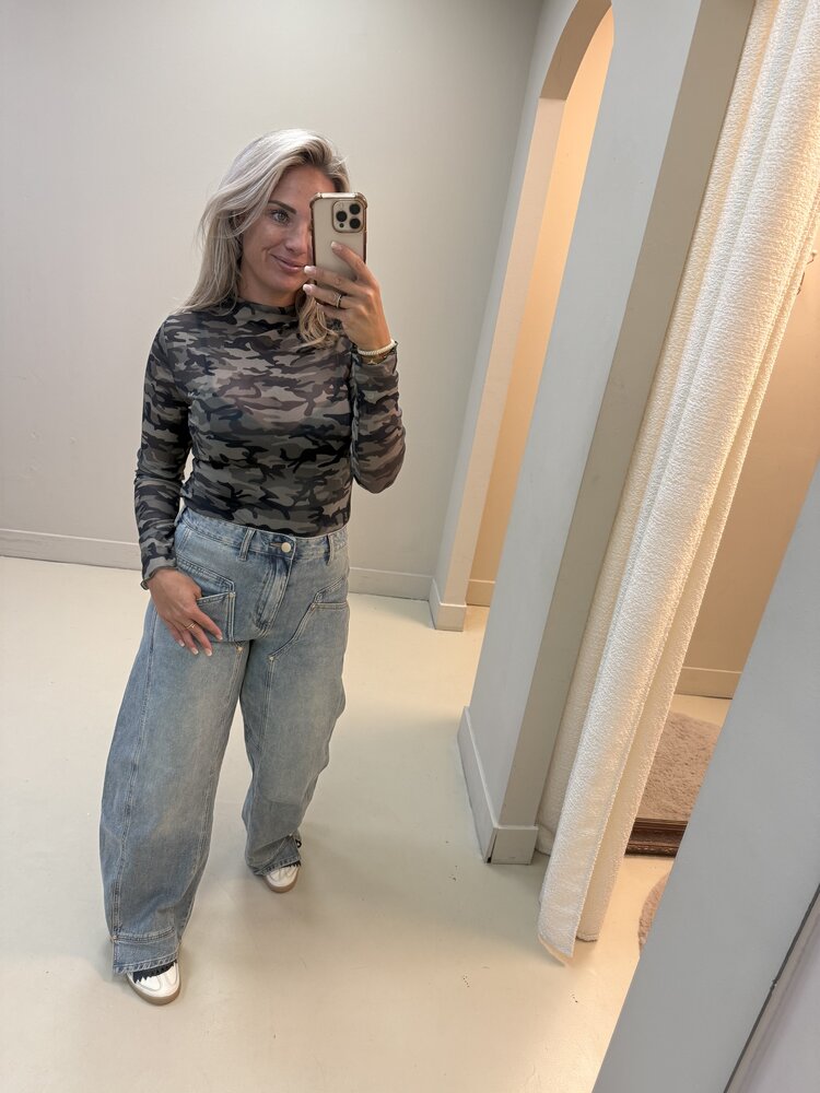 CAMOUFLAGE MESH TOP
