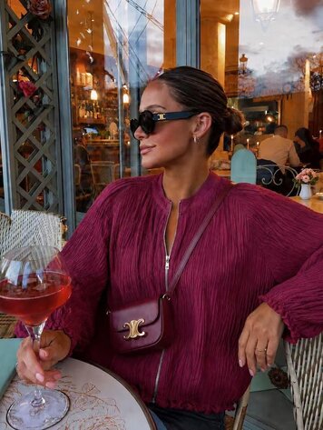 BLOUSE MILANO BORDEAUX ROOD