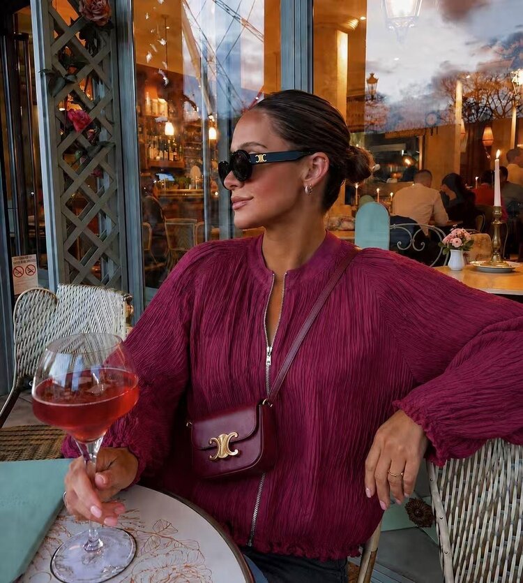 BLOUSE MILANO BORDEAUX ROOD