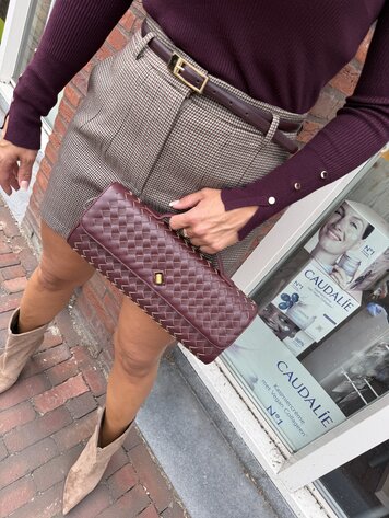 BAG GEVLOCHTEN BORDEAUX