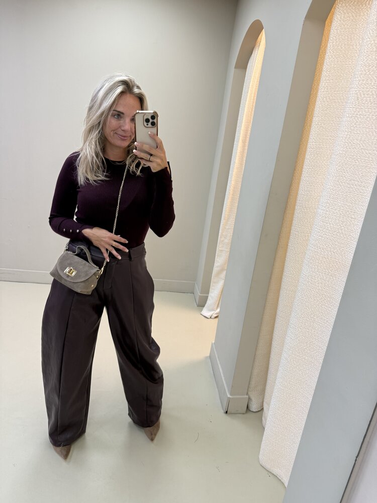 BALLOON PU PANTS