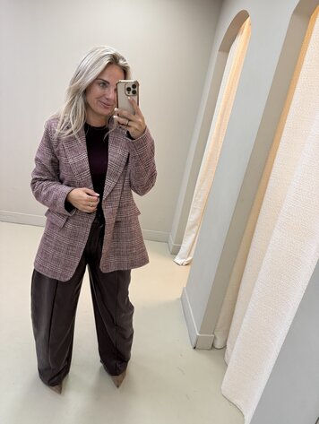 BLAZER BORDEAUX RUIT