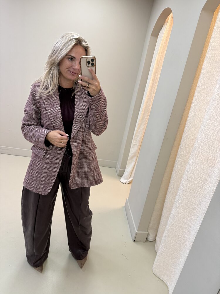 BLAZER BORDEAUX RUIT