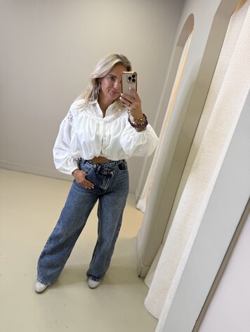 BALLOON BLOUSE WIT KANT