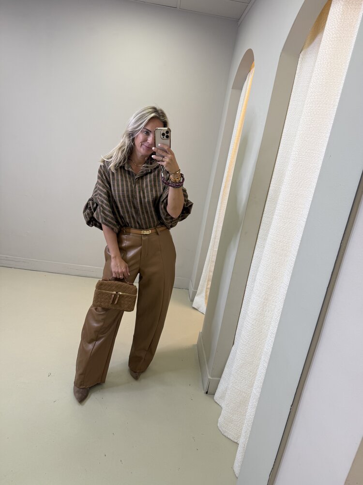 BLOUSE RUIT VLINDERMOUW