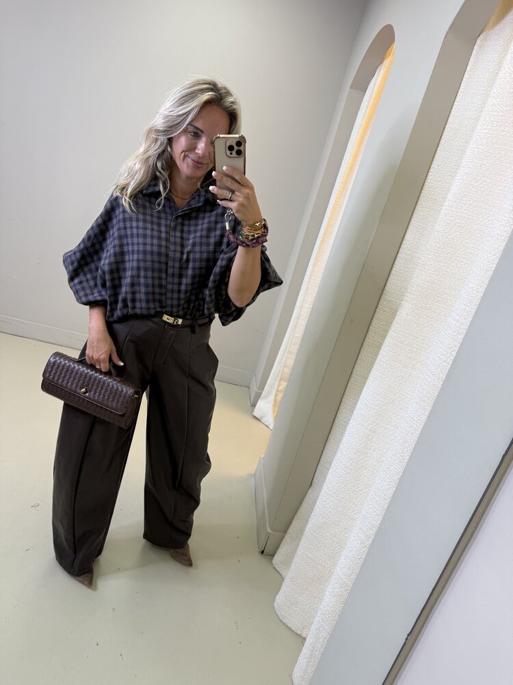 BLOUSE RUIT VLINDERMOUW