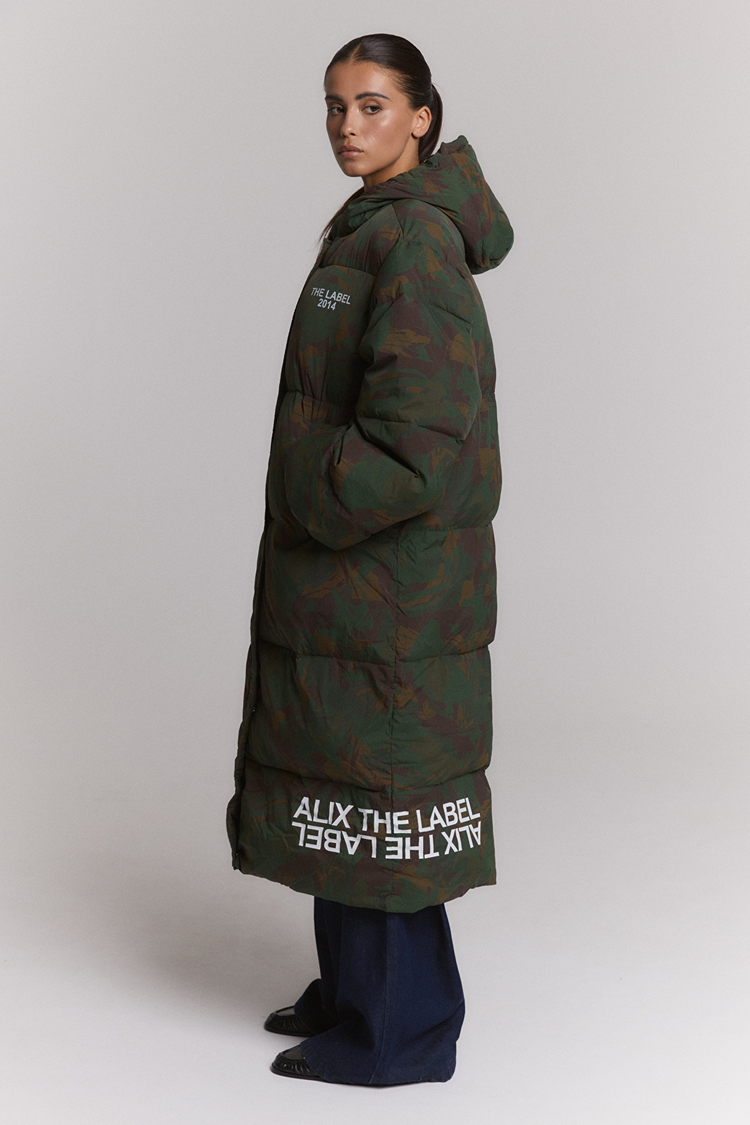 ALIX THE LABEL ALIX THE LABEL CAMOUFLAGE COAT