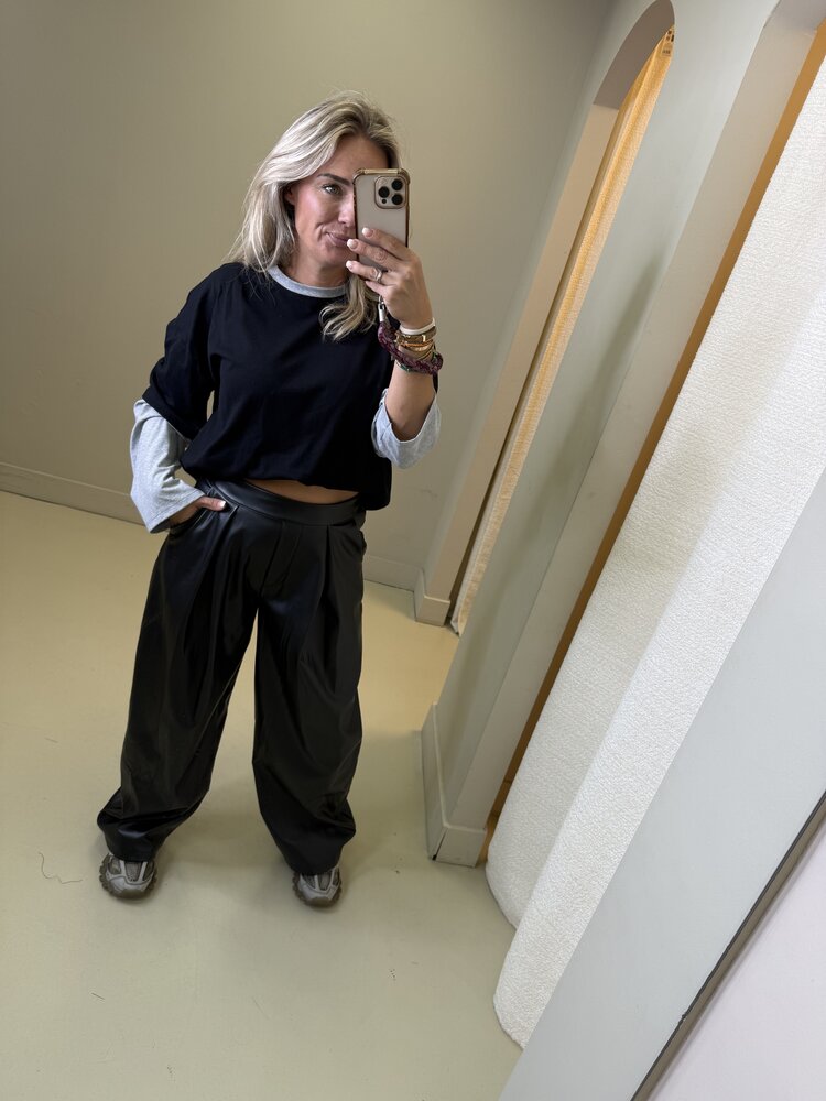 LONGSLEEVE ZWART/GRIJS