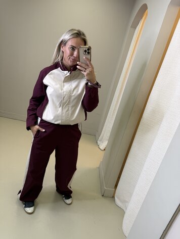 SPORTY SET BOTRDEAUX/BEIGE