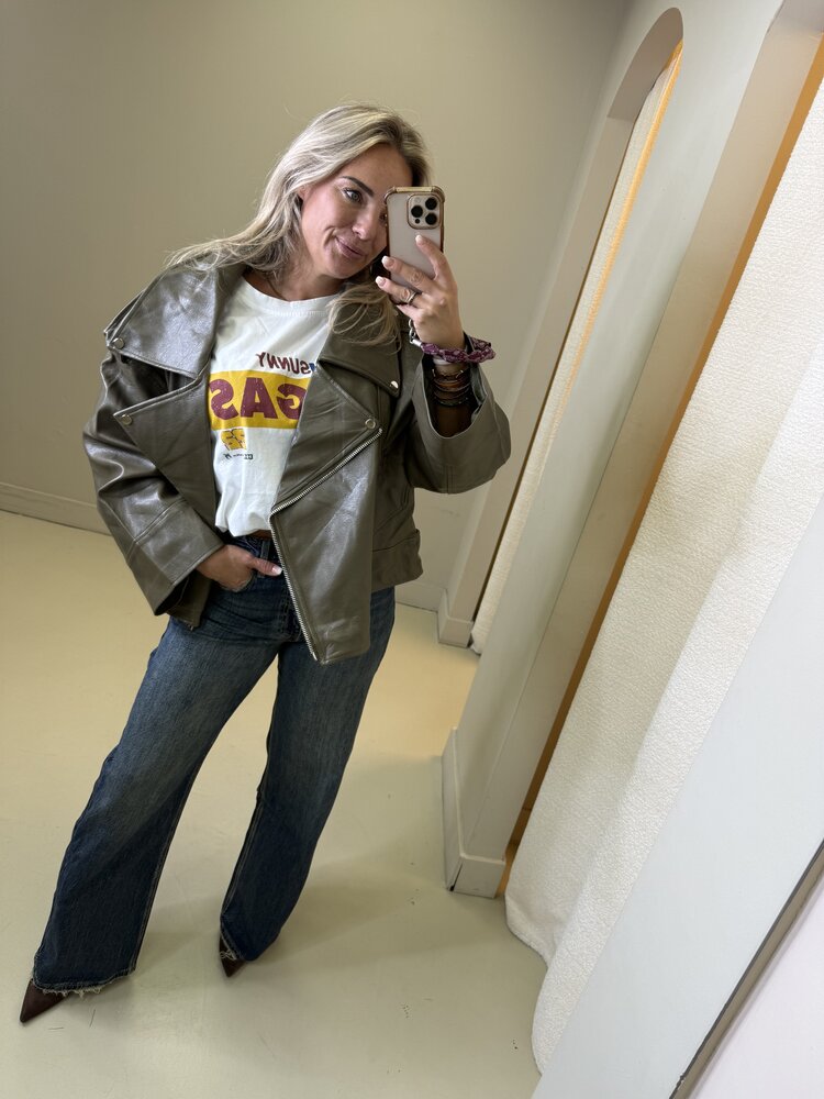 OVERSIZED JACKET OLIVE
