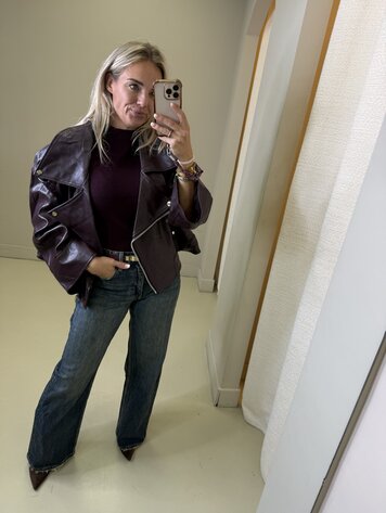 OVERSIZED JACKET WINE