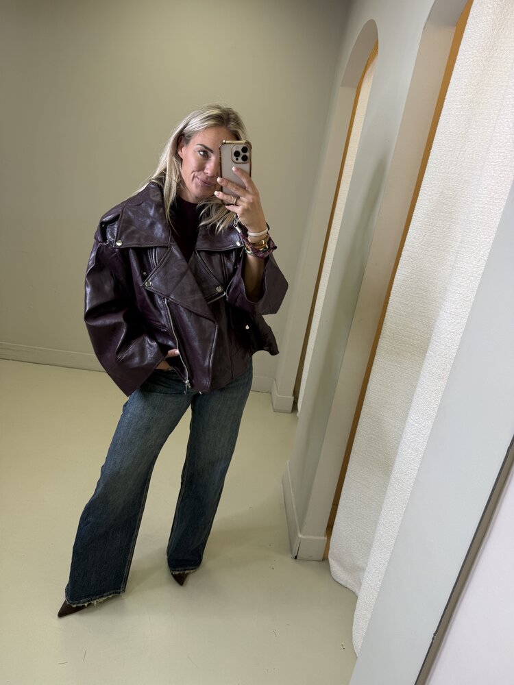 OVERSIZED JACKET WINE