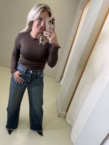QUEEN HEARTS FOLDED JEANS W3926
