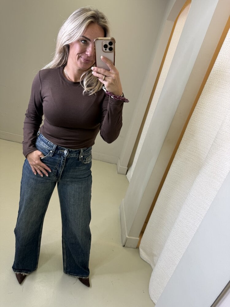 QUEEN HEARTS FOLDED JEANS W3926